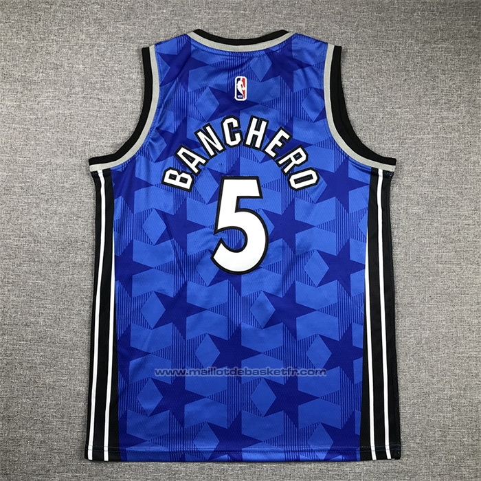 Maillot Enfant Orlando Magic Paolo Banchero #5 Classic 2023-24 Bleu